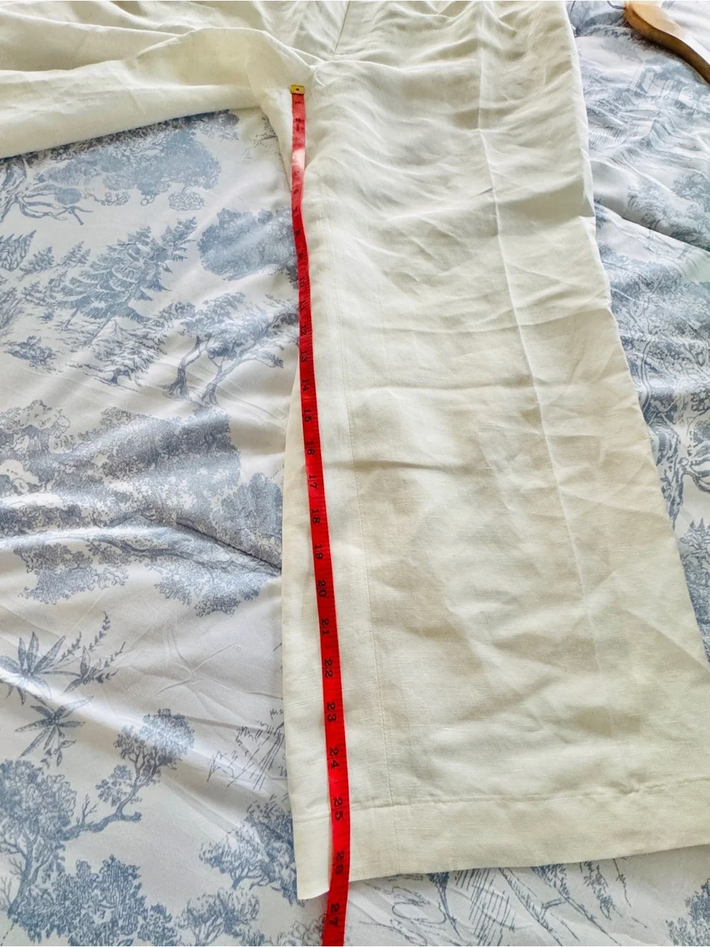 Men’s Dolce & Gabbana Cream Wide-Leg Drawstring Linen Pants Custom- short length